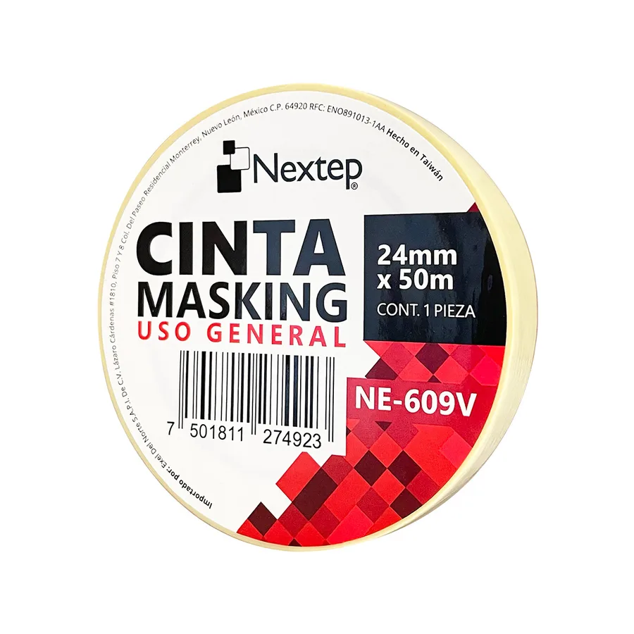 Cinta Masking Uso General 24mm x 50m — Nextep