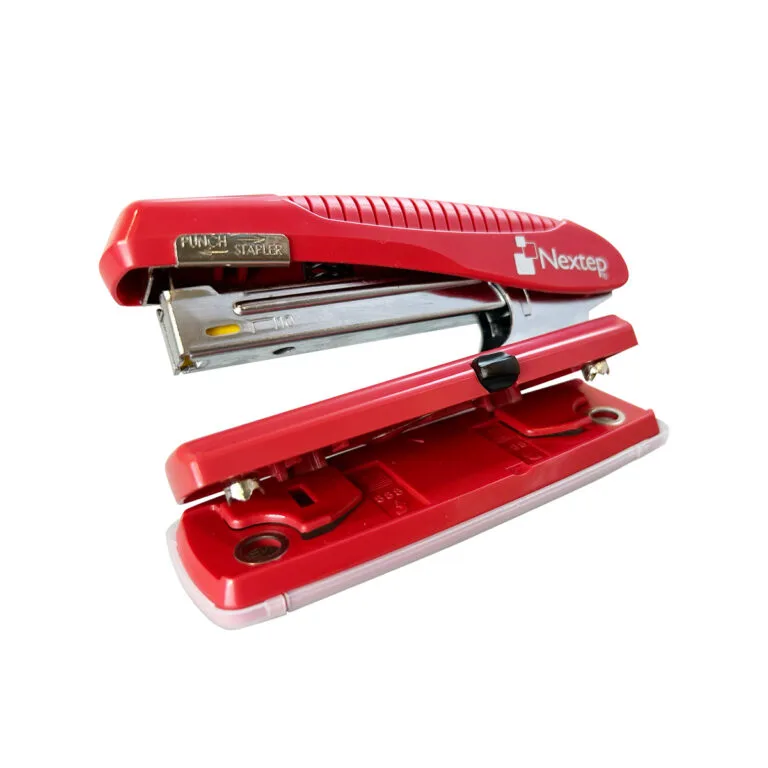 Engrapadora Plastica Media Tira Dual Perforadora 2 Orificios — Nextep