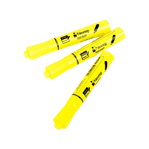 Marcador Resaltador Color Amarillo (c/12) Pzas — Nextep