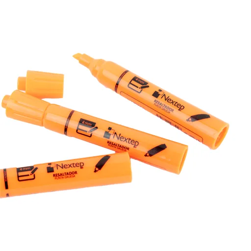 Marcador Resaltador Tipo Pluma Color Naranja (c/12) Pzas — Nextep