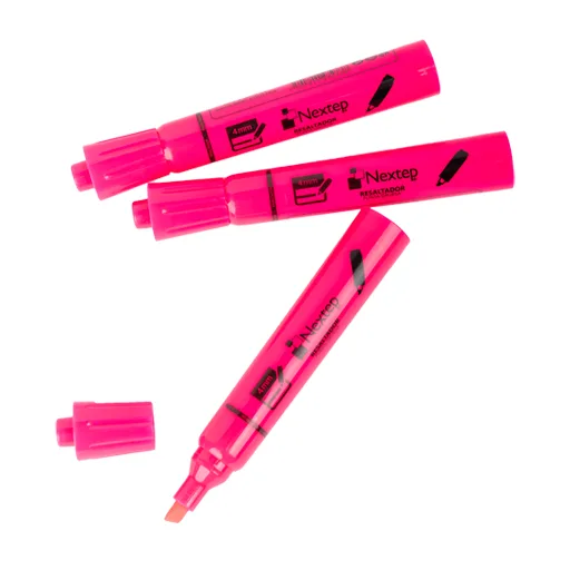 Marcador Resaltador Color Rosa (c/12) Pzas — Nextep