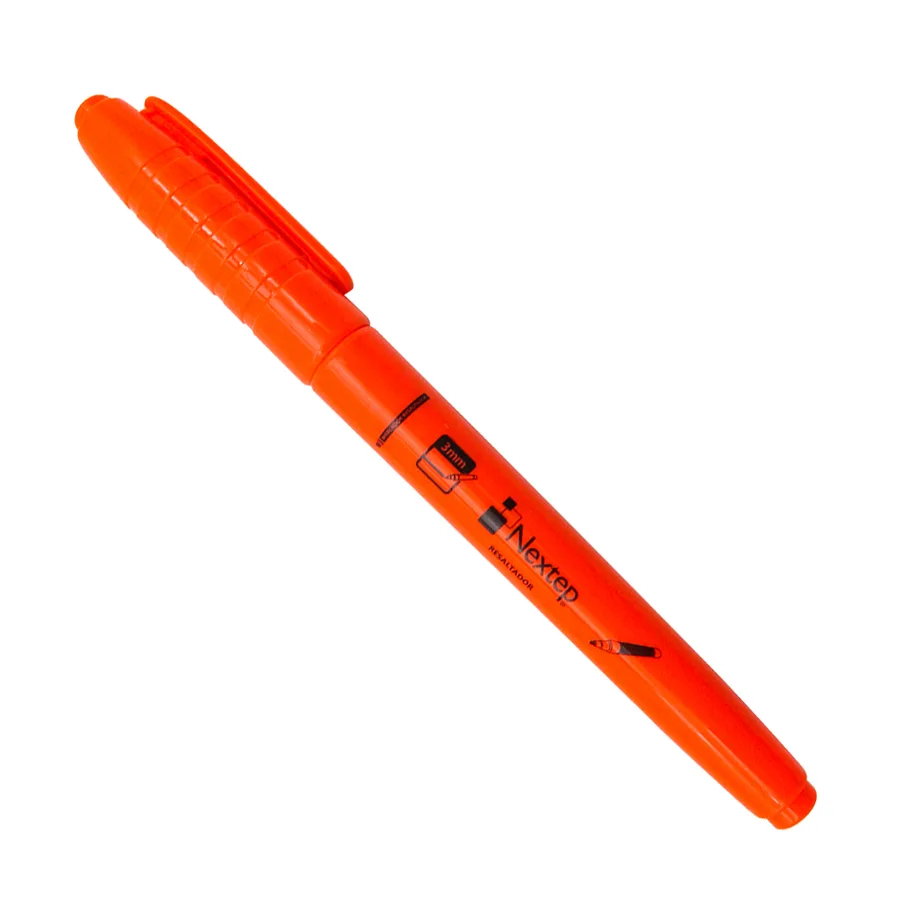 Marcador Resaltador Tipo Pluma Color Naranja (c/12) Pzas — Nextep