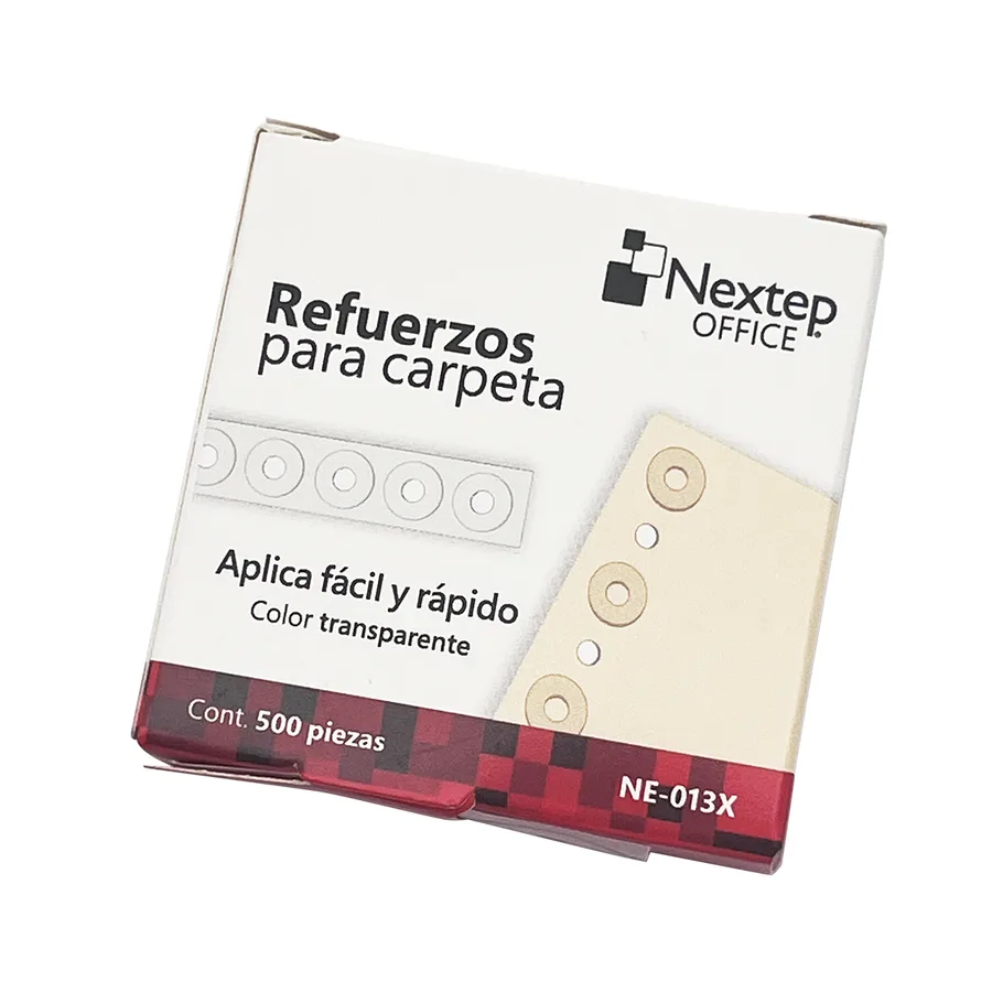Etiquetas Refuerzo para Carpeta, Transparentes (c/500) — Nextep