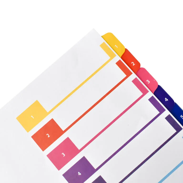 Separador, 10 Divisiones con Número — Nextep