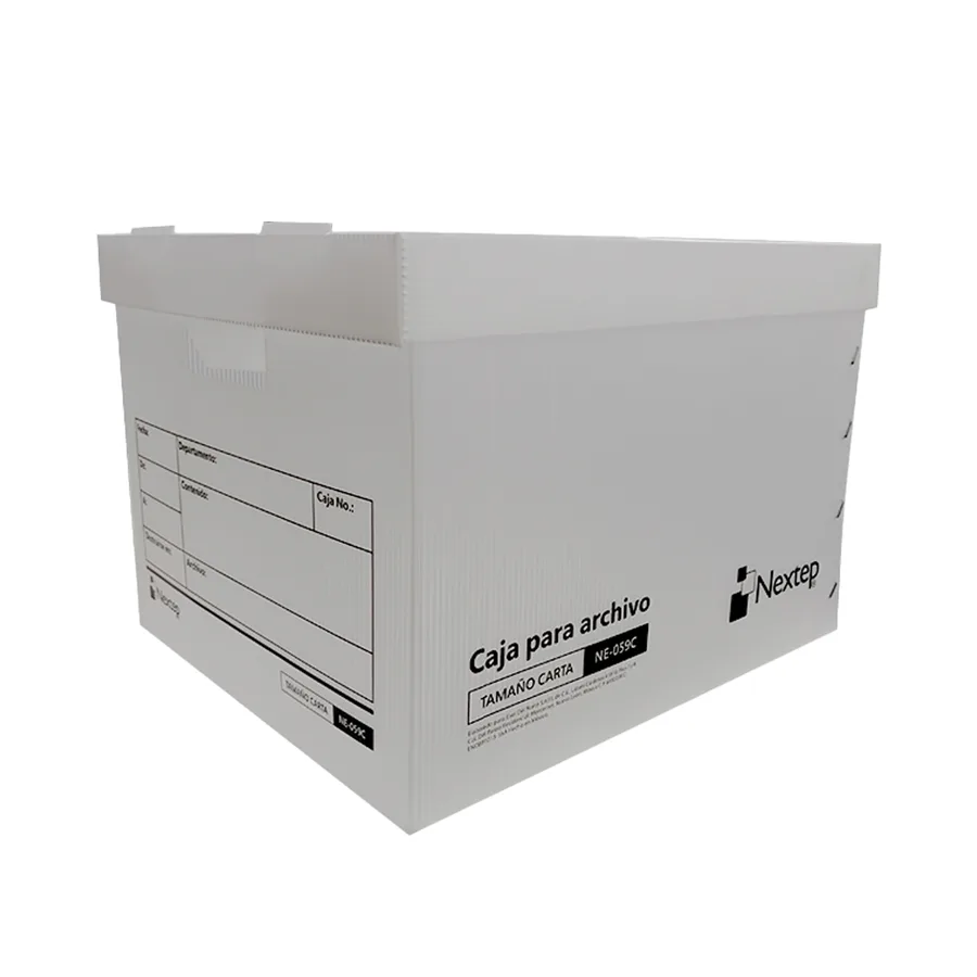 Caja Archivo Plástica Carta (c/12) — Nextep
