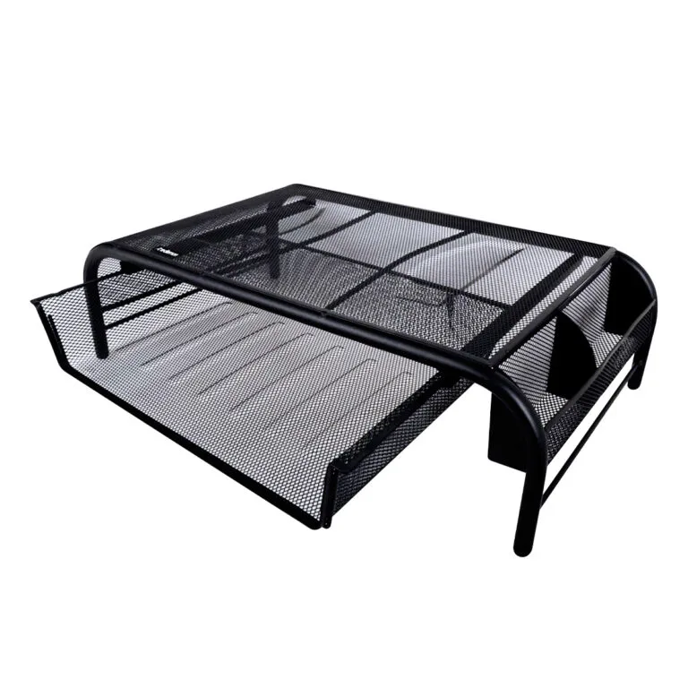 Soporte Organizador de Malla para Laptop/Monitor con Cajón — Nextep