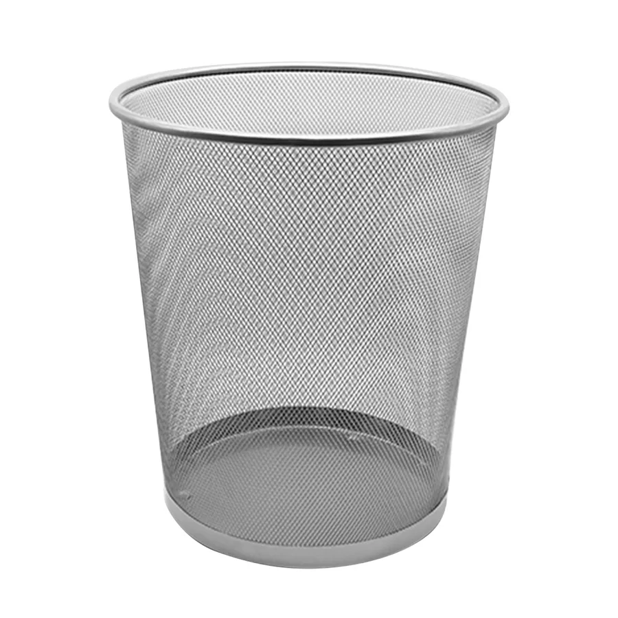 Cesto de Malla Redondo 20L Color Plata — Nextep