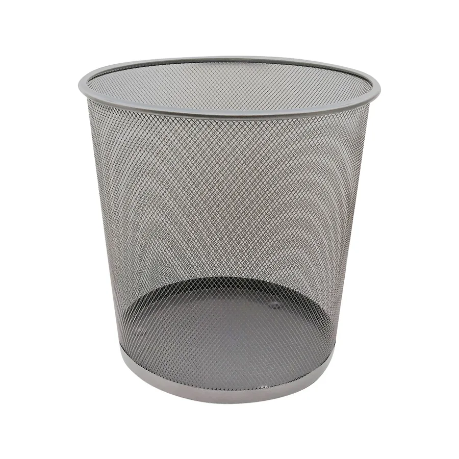 Cesto de Malla Redondo 16L Color Plata — Nextep