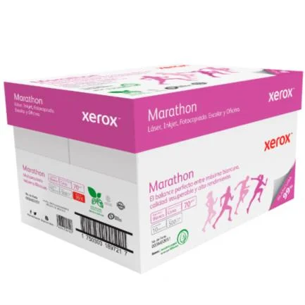 Papel Cortado Xerox Bond Marathon 70gr Carta 99% Blancura C/5000 Hojas — Xerox