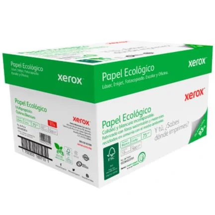 Papel Cortado Xerox Bond Ecológico Oficio Verde 75Grs 93% Blancura C/5000 Hojas — Xerox