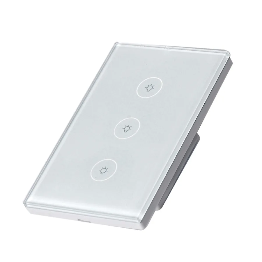 Interruptor Smart de Luz Pared Táctil Triple Control Wi-Fi — Nextep
