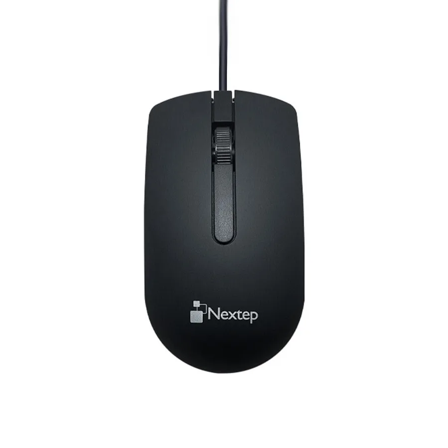 Mouse Alámbrico Usb 1000 Dpi Color Negro — Nextep