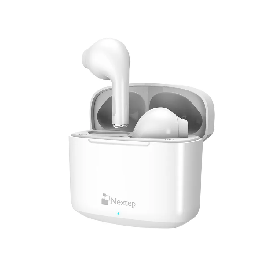 Audífonos Buds Bluetooth Control Tactil, Hasta 20 Horas, Blanco — Nextep
