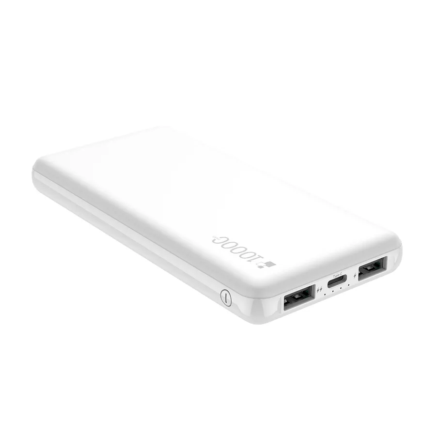Power Bank Ultraligera 10000 Mah 3 Puertos Color Blanco — Nextep